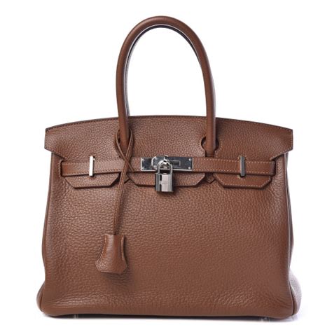 hermes birkin marron d'inde|HERMES Taurillon Clemence Birkin 30 Marron D'Inde.